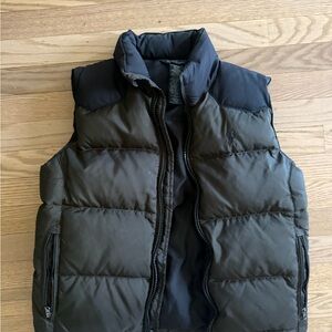Polo Boys Black and Olive Puffer Vest